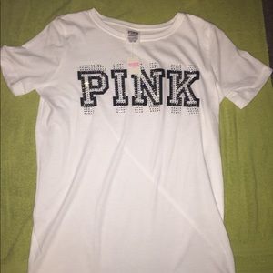 PINK Victoria’s Secret White T-shirt